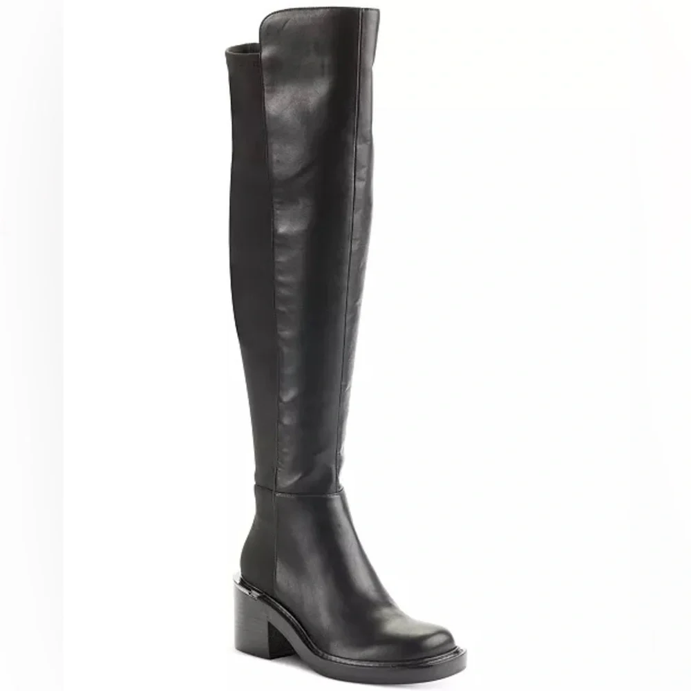 DKNY Dina Black Over-the-Knee Boots Sz 8 BNWB